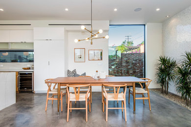 Trendy dining room photo in Los Angeles