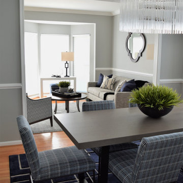 Masculine & Monochromatic Bachelor Pad- Ashburn, VA