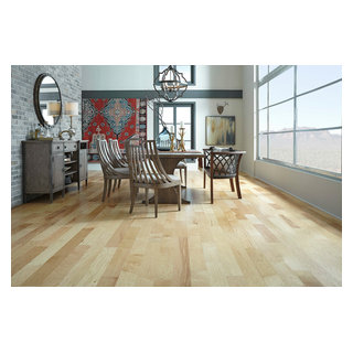 Mayflower Natural Hickory Engineered Hardwood Rustic Dining Room Other By Ll Flooring Houzz