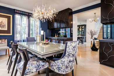 Transitional dining room photo in San Francisco