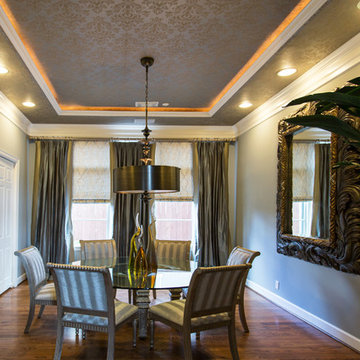 Meadows | Downtown Houston | Elegant Transitional Dining Room Remodel