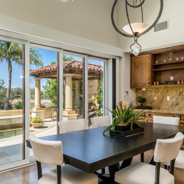 Mediterranean Villa Connects to the Outdoors with AG Millworks Multi-Slide Doors