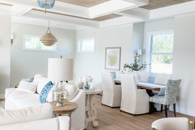 Inspiration for a coastal dining room remodel in Orlando