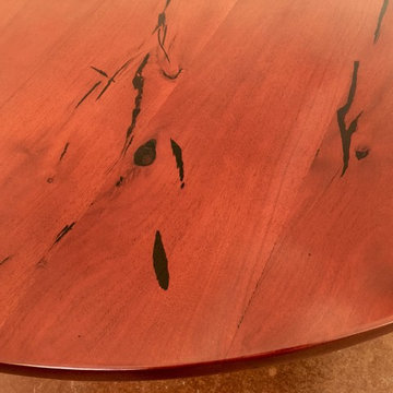 Mesquite Wood Round Dining Table