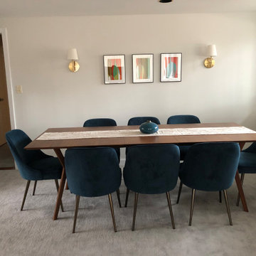 mid century modern dining room