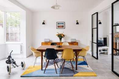 Design ideas for a retro dining room in London.
