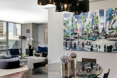 Dining room - modern dining room idea in New York