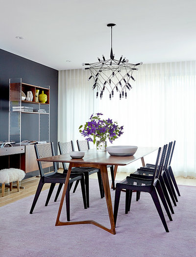 Modern Dining Room by Shirley Meisels