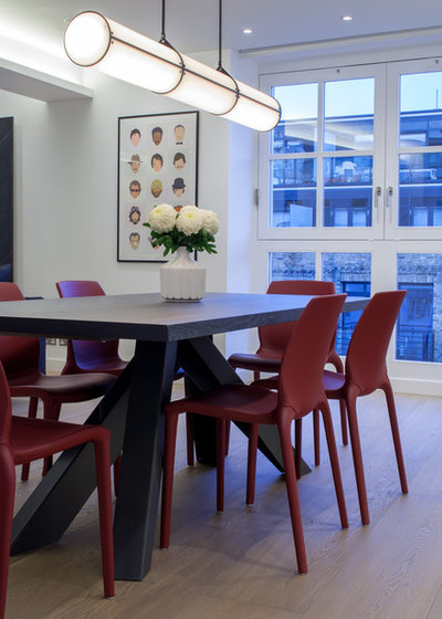 Contemporary Dining Room by Cassidy Hughes Interior Design