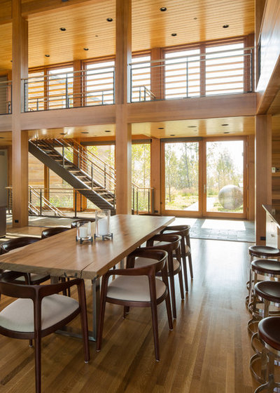 Modern Dining Room by Teton Heritage Builders