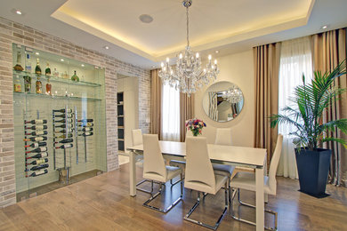 Inspiration for a contemporary dining room remodel in Toronto