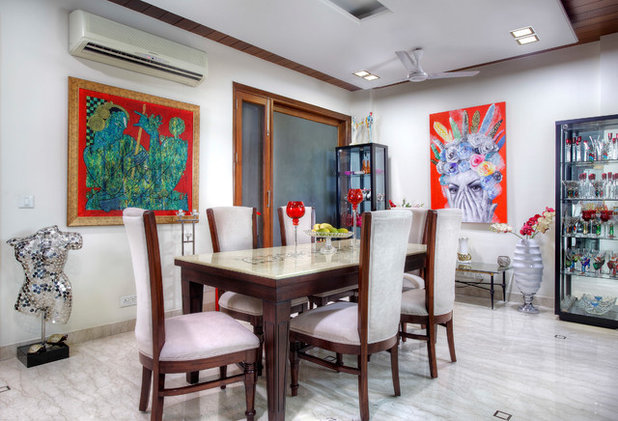 Eclectic Dining Room by Mrigank Sharma Photography