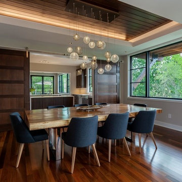 MOD | Custom Blown Glass Dining Room Multi-Pendant Chandelier | Modern Lighting