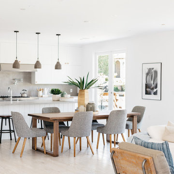 Modern Americana with White Floors and Mid Century Modern Style