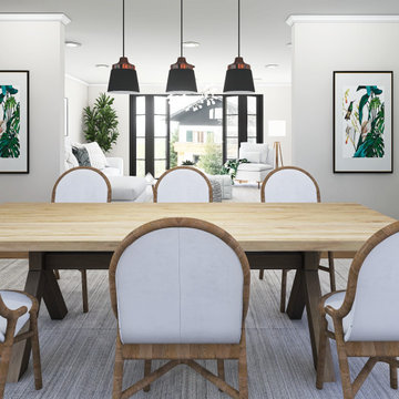 Modern Chic Living & Dining Room