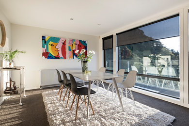 Contemporary dining room in Wellington.