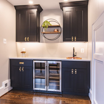 Modern Farmhouse Kitchen and Wet-bar in Mclean, VA