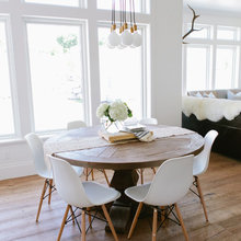 Modern farmhouse dining Room with mid century flare