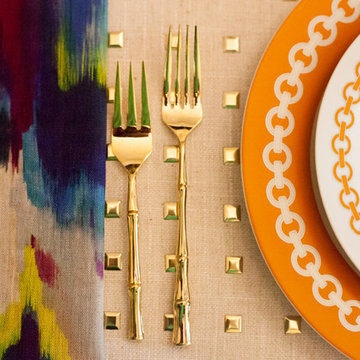 Modern Gold Table Setting
