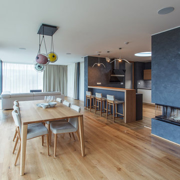 Modern interior in family house