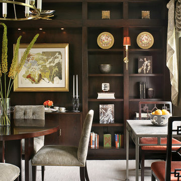 Modern library/dining room