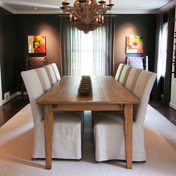 Modern meets classic dining room