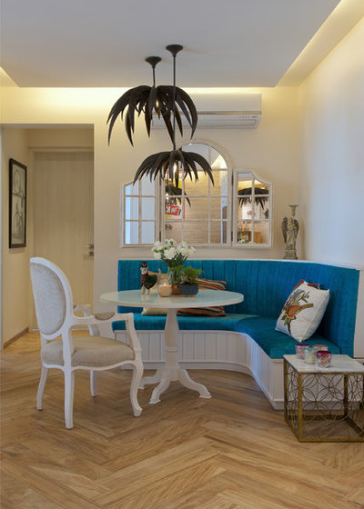 Eclectic Dining Room by P S Design