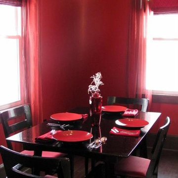 Monochromatic dining room