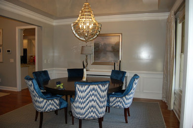 Transitional dining room photo in Atlanta