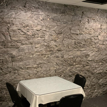 Moonlight Real Thin Stone Veneer Interior Drystack Wall