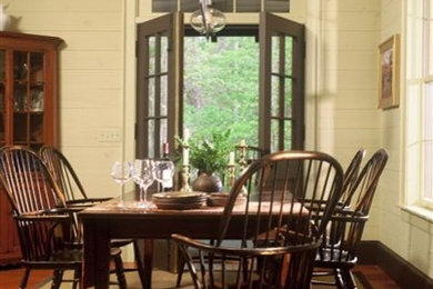 Inspiration for a rustic dining room in Atlanta.
