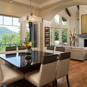 Mountain Contemporary Custom Home - Dining Room