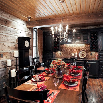 Mountain Retreat Rustic Dining Room