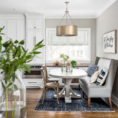 Transitional Dining Room by Amy Storm & Company