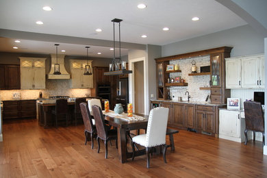 Inspiration for a transitional dining room remodel in Indianapolis