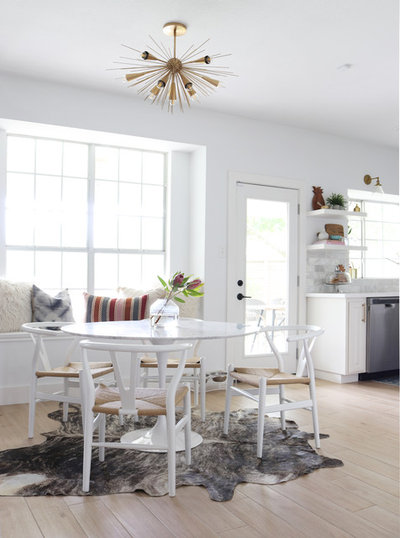 Transitional Dining Room by Kristin Laing