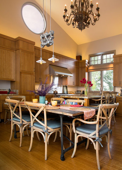 Eclectic Dining Room by Margot Hartford Photography