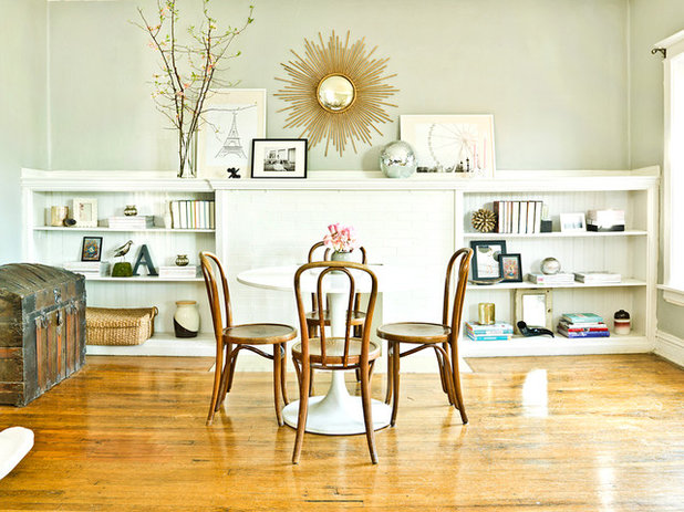 Eclectic Dining Room My Houzz: Feminine Chic Charms in a Chicago Rental