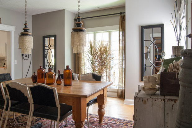 Eclectic Dining Room by Adrienne DeRosa