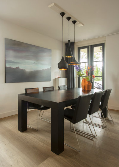 Contemporary Dining Room by Margot Hartford Photography