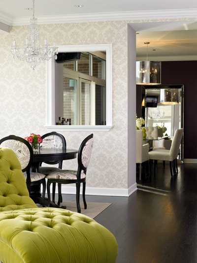 Transitional Dining Room My Houzz: Parisian Flair in Chicago