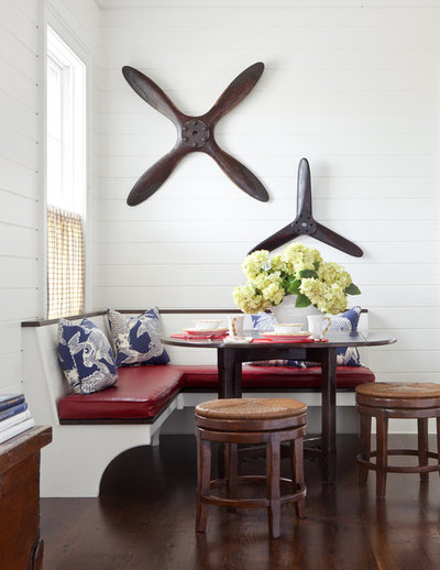 American Traditional Dining Room by Jeannie Balsam Interiors