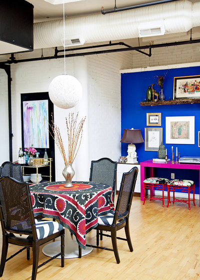 Eclectic Dining Room by Design Manifest