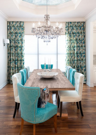 American Traditional Dining Room by Decorating Den Interiors, Naples