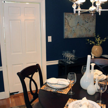 Navy Blue Dining Room