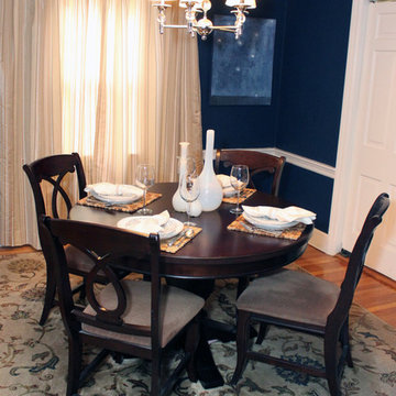 Navy Blue Dining Room