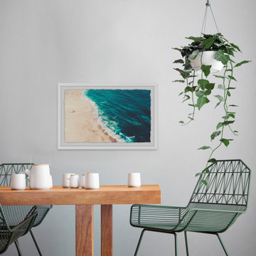 "Nazare Beach" Framed Painting Print