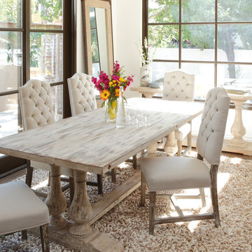 Neutral and Rustic Windsor Dining Room