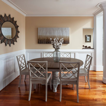 Neutral Lakeside Dining Room