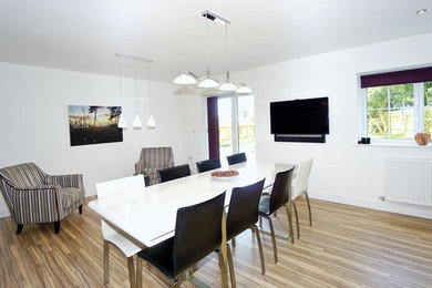 Photo of a modern dining room in Cambridgeshire.